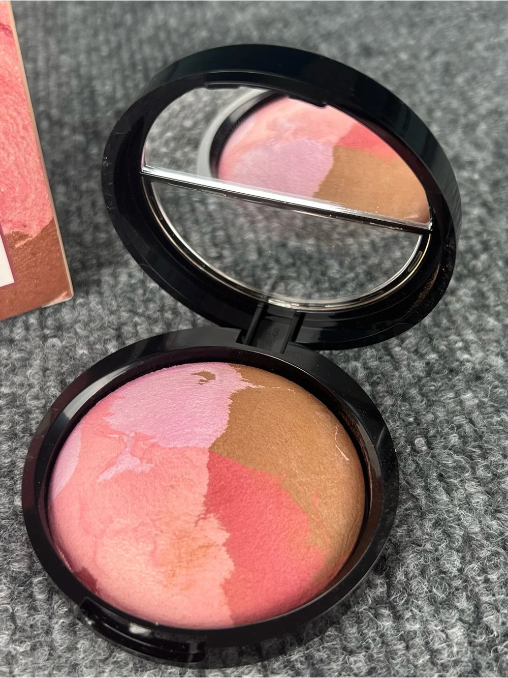 Laura Geller Baked Blush N Bronze Marbleized 2 in 1 ROSE BRONZE Natural Finish